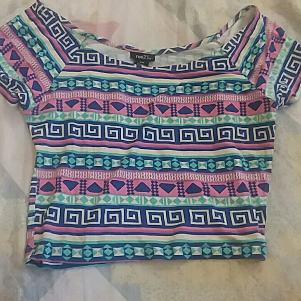 Cute pattern croptop